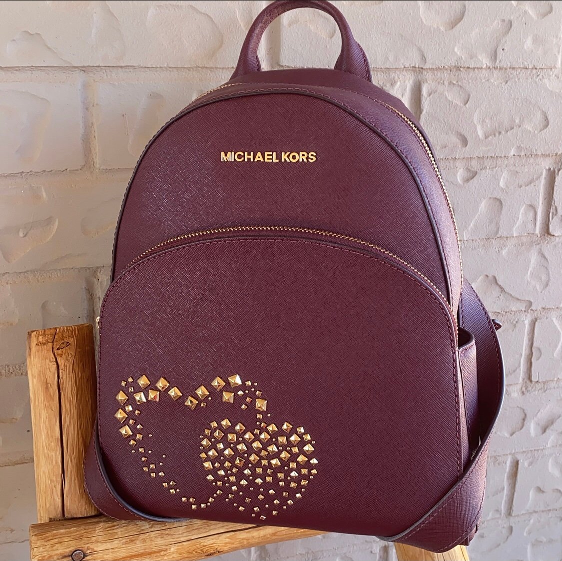 Michael kors purple backpack sale