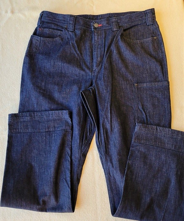 Alaskan Hardgear by Duluth Trading Dark Wash Cordura Denim Jeans Men's 38x34 new
