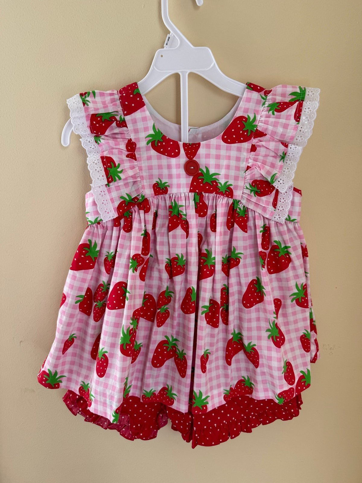 Eleanor Rose Strawberry Top/Short Set