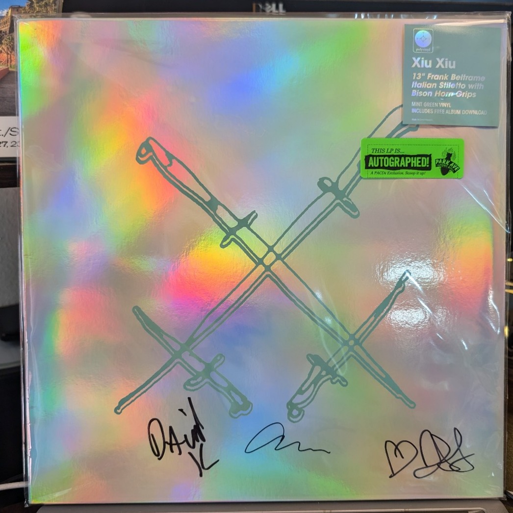 SIGNED Xiu Xiu - 13 Frank Beltrame Italian Stiletto [...] LP Mint Green Vinyl