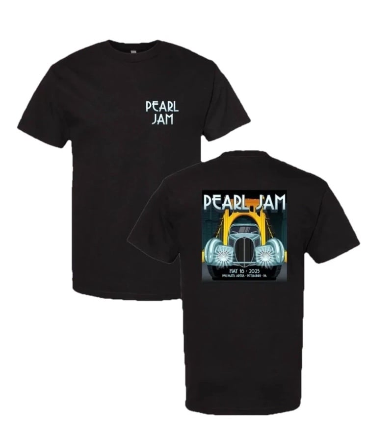 BRAND NEW PEARL JAM PITTSBURGH PENNSYLVANIA 2025 TOUR SHIRT SIZE MEDIUM RARE!