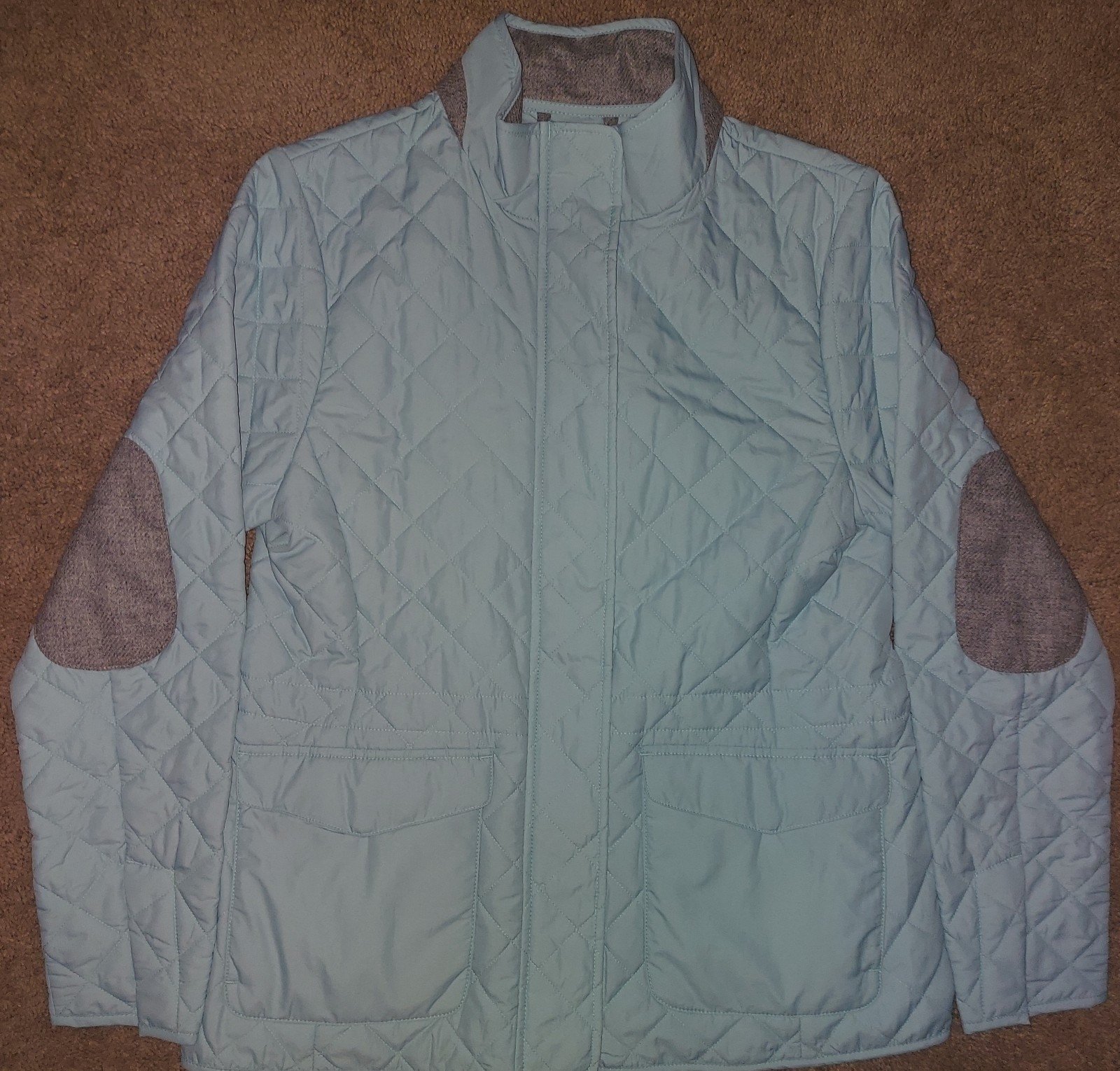 Peter Millar Blakely Quilted Full Zip Travel Jacket Woman's Small S Blue NWOT