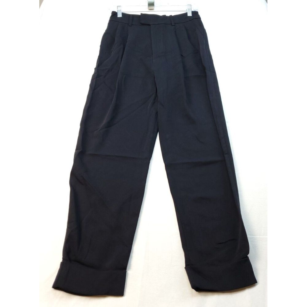 BB Dakota Pants Women Size 2 Black Poly High Waist Steve Madden MSRP 89 NWT