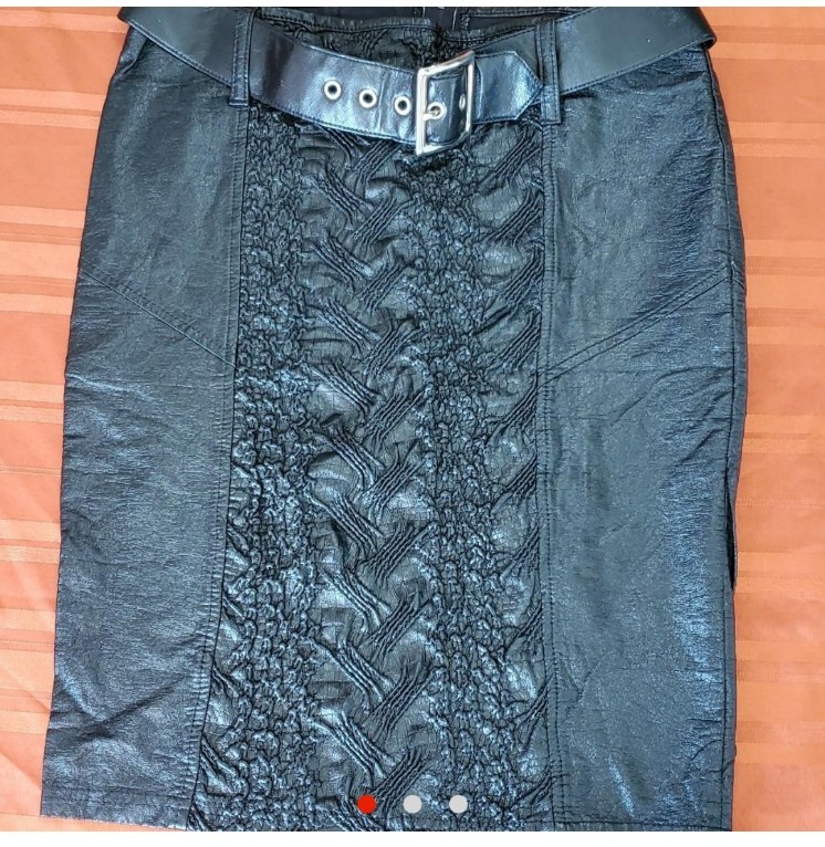 ALIEN SKIN 2002 RARE Knee Pencil Skirt sz Jr Large Cosplay y2k Hot Topic