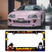New Universal 2PCS Anime Dragon Ball Z ABS Plastic Black License Plate Frame