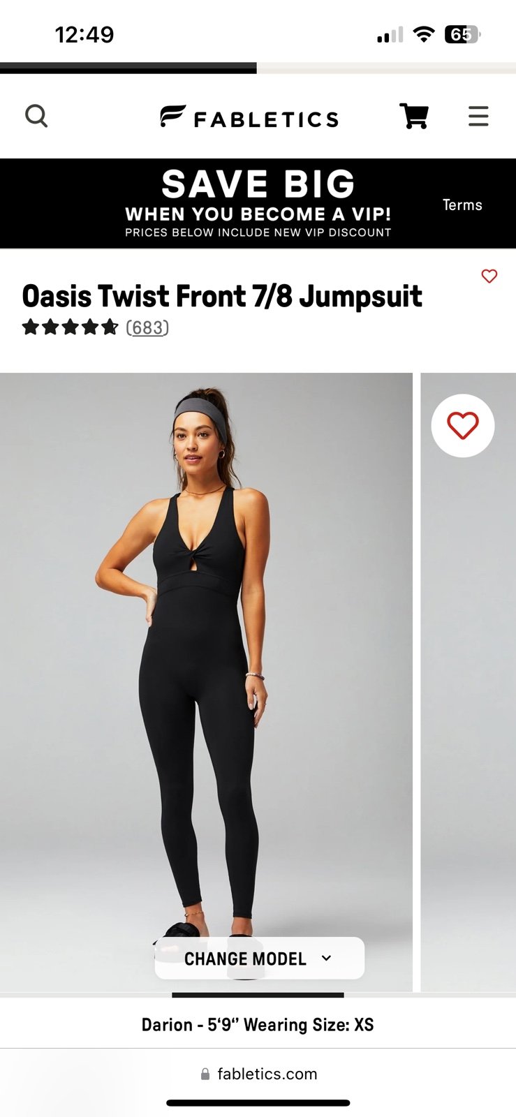 Fabletics Oasis Twist 7/8 bodysuit