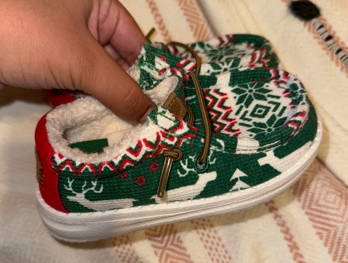Christmas hey dude shoes