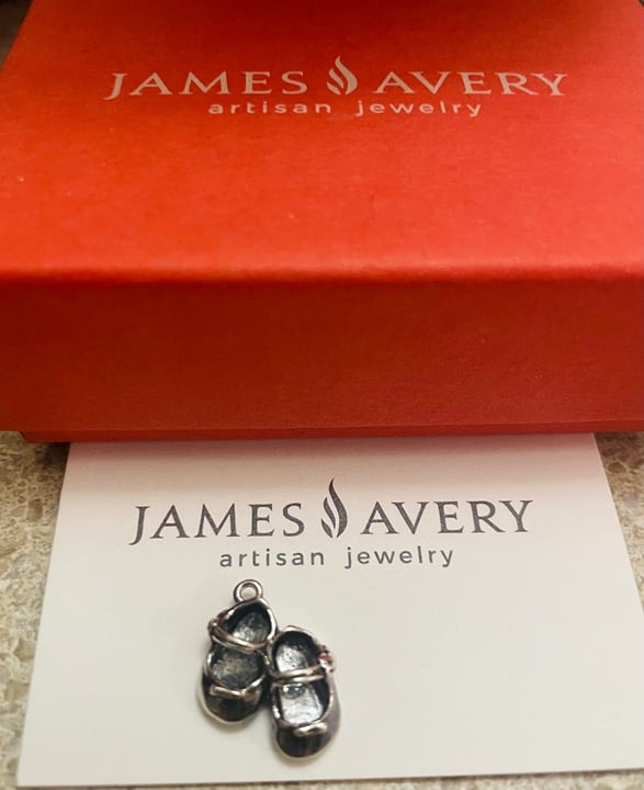 James Avery Lil Girl Baby Shoes Charm