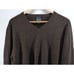 Jos A Bank Sweater Mens L Brown 100% Cashmere V-Neck Pullover Knit Soft