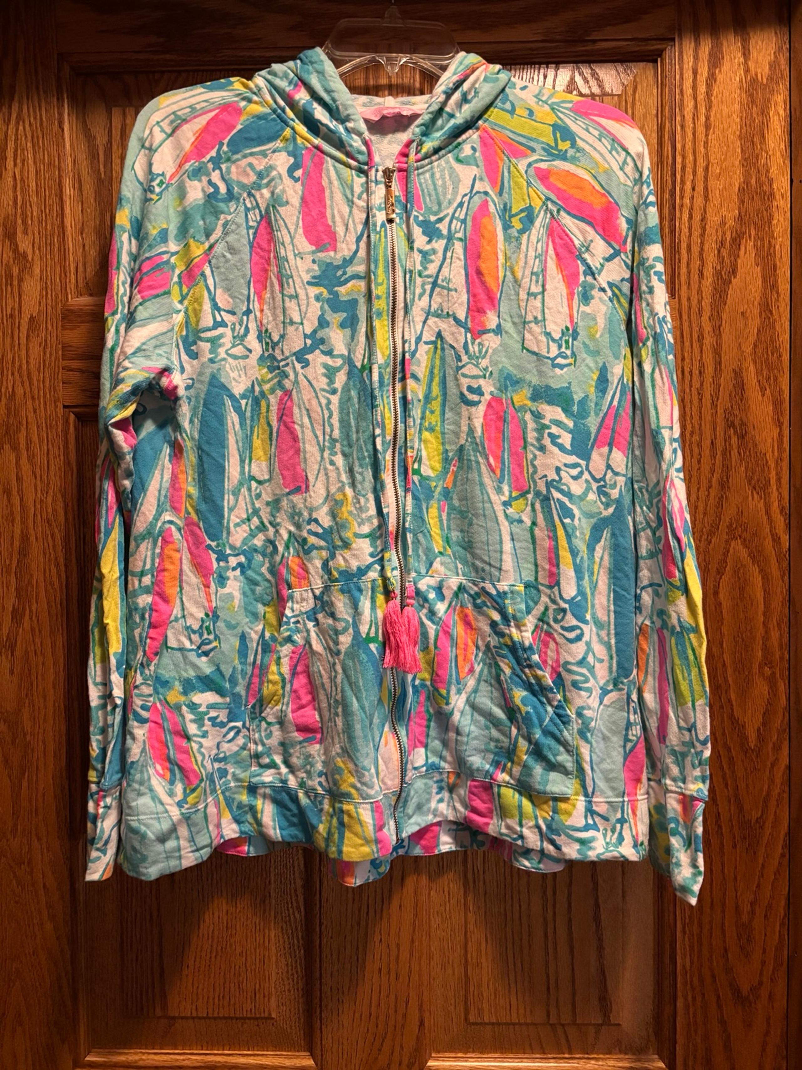Womens Lily Pulitzer Zip Hoodie XL