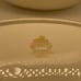 Vintage Pickard Geneva Ivory Oval Serving Bowl Platinum Rim 9 5/8 inch
