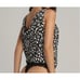 New ~ FREE PEOPLE ~ ANTHROPOLOGIE Black Leopard Bare It All Tank Bodysuit Small