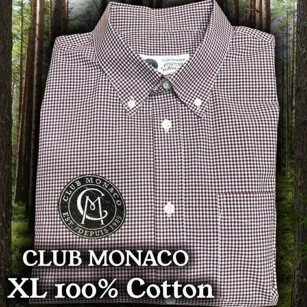 Club Monaco Men's Classic Fit Red