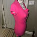 Aeropostale Y2K Short Sleeve Henley Top Hot Pink Medium EUC
