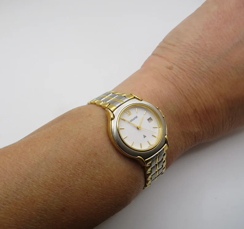 Vintage / gold two tone watch / sports watch / Accurist Watch / womens Watches