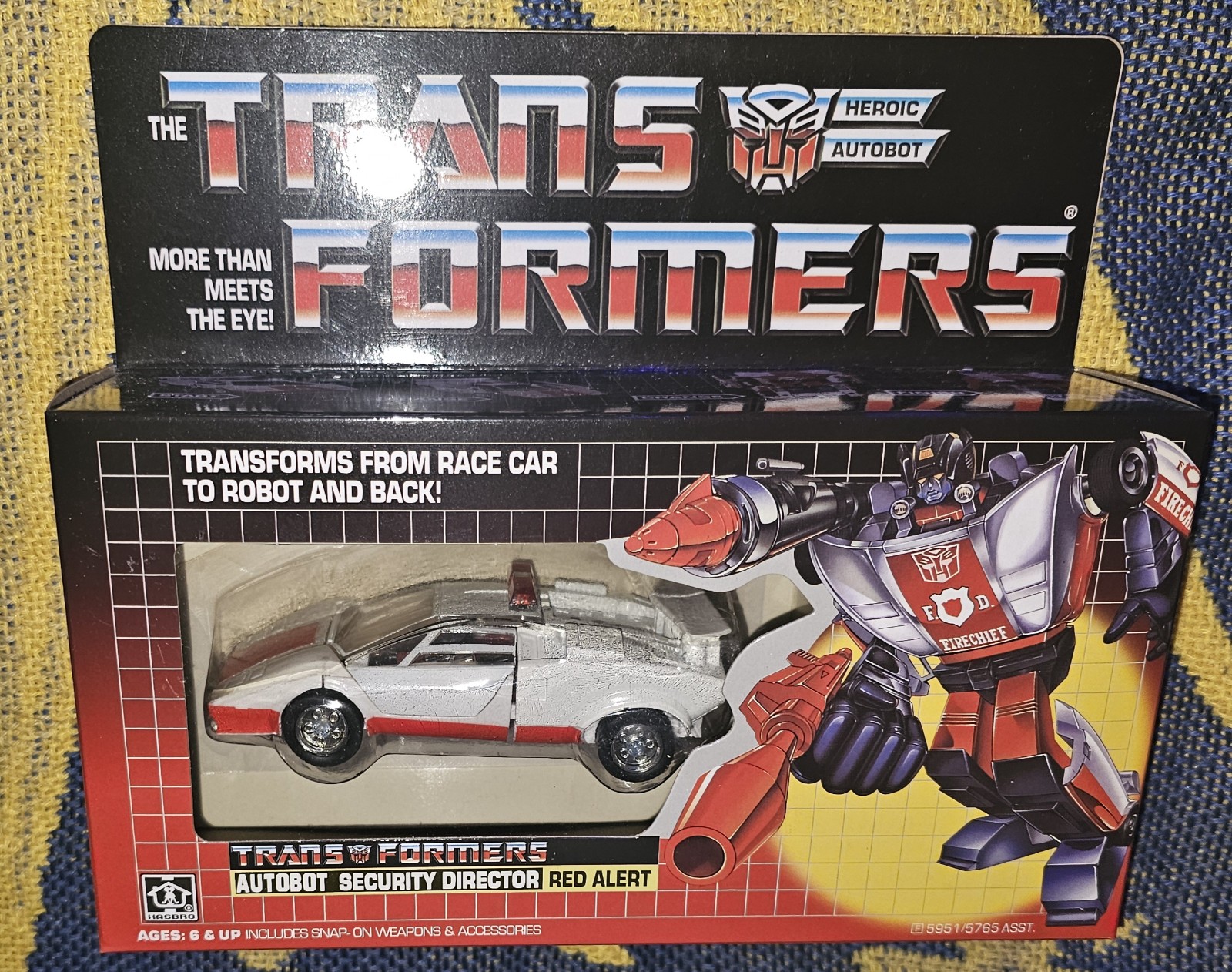 Transformers G1 Red Alert reissue