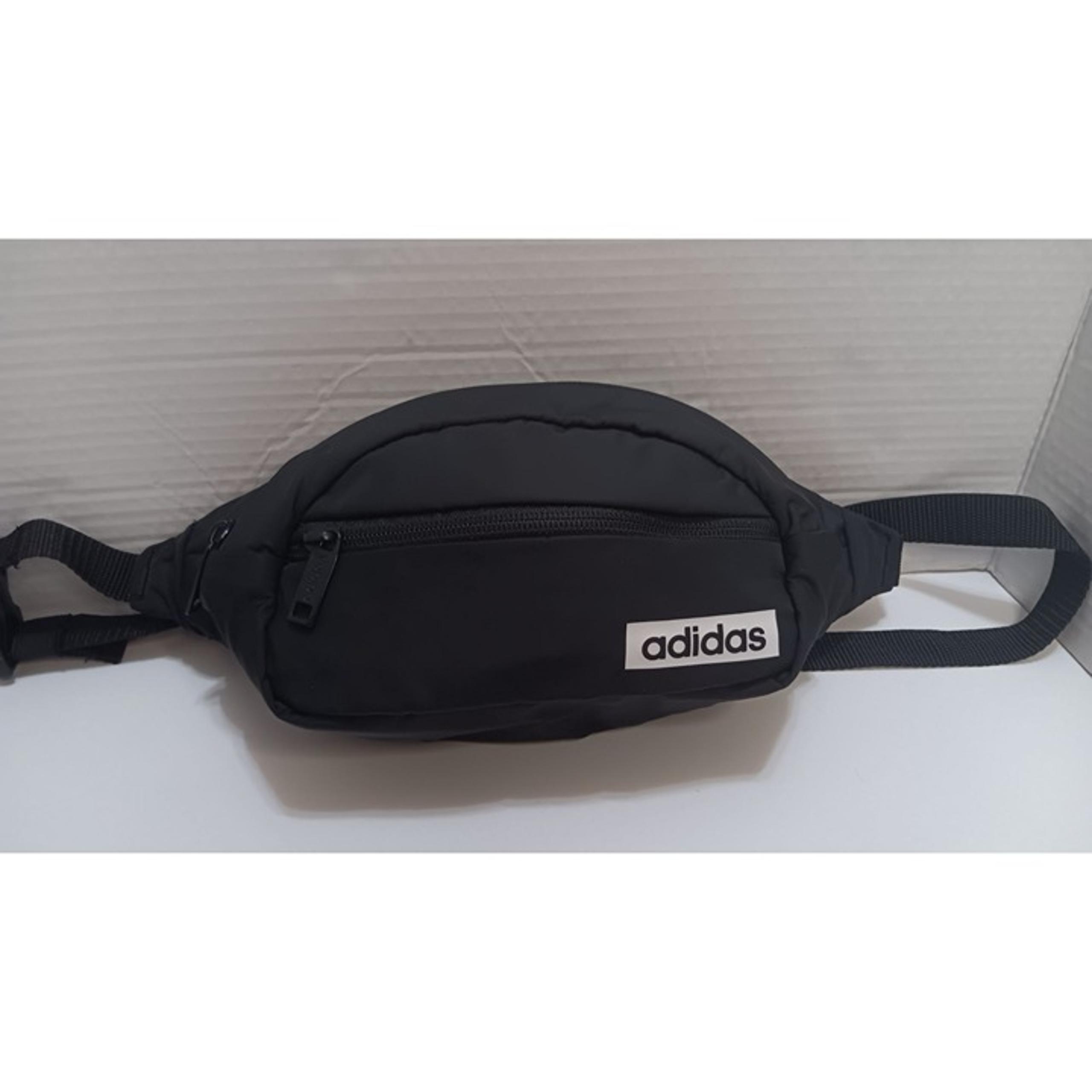 Adidas Black Core Fanny Sports Travel Athleisure Active Unisex School Bag