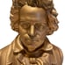 Gold Beethoven Bust Classical music composer ZOOM IN music mantle piece history