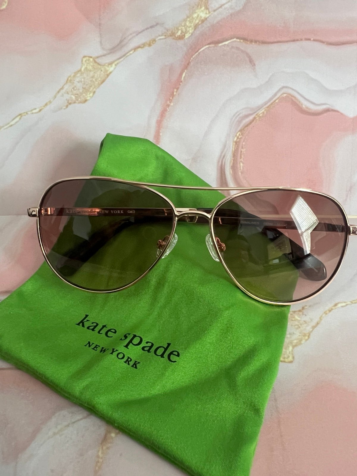 Kate Spade rose gold sunglasses