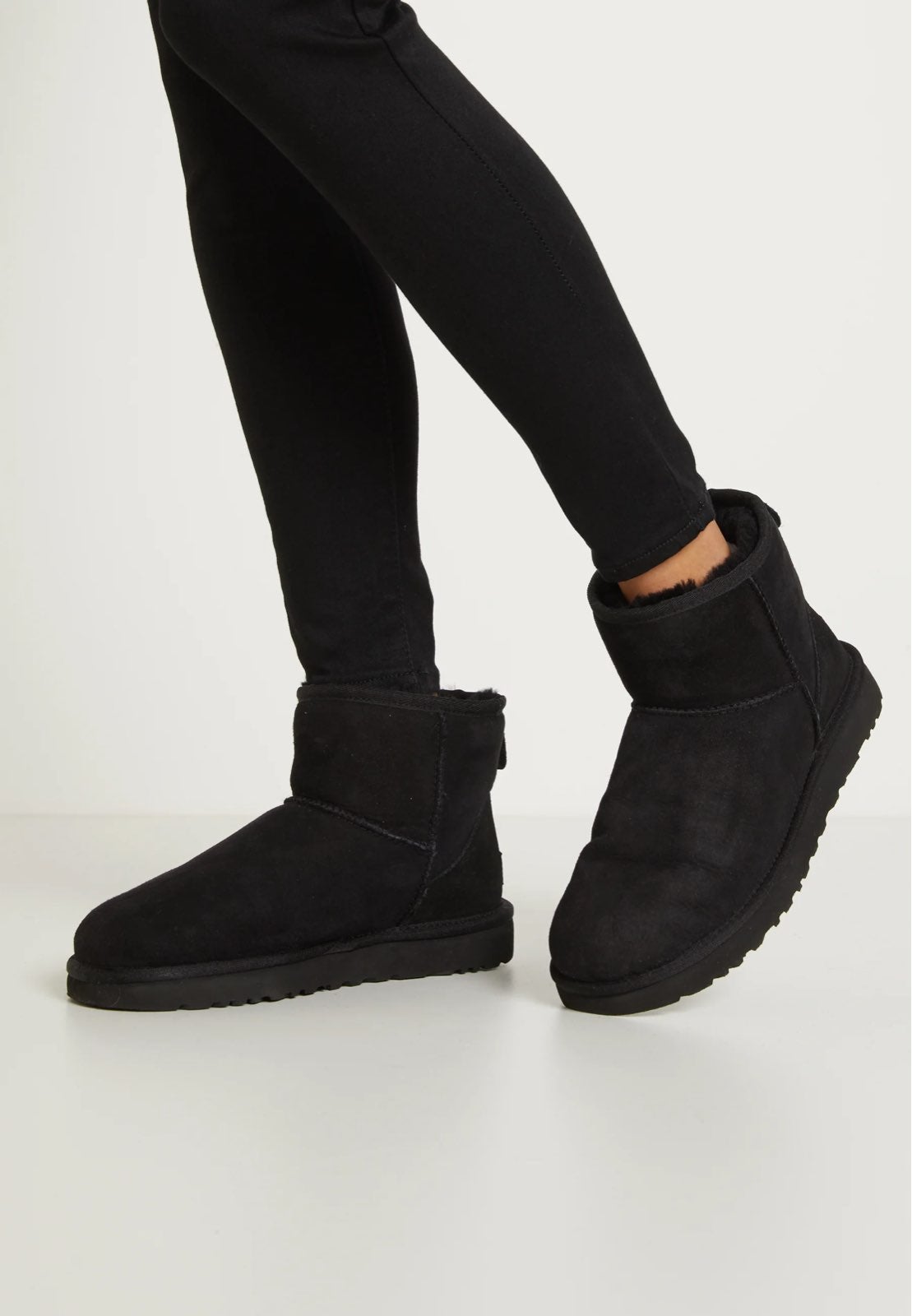 UGG Women's Classic II Mini Suede Boot Black 9US