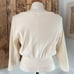 Anthropologie Moth Cropped Button-Up Cardigan Women L Feminine Lace Cherry RARE