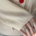 Anthropologie Moth Cropped Button-Up Cardigan Women L Feminine Lace Cherry RARE
