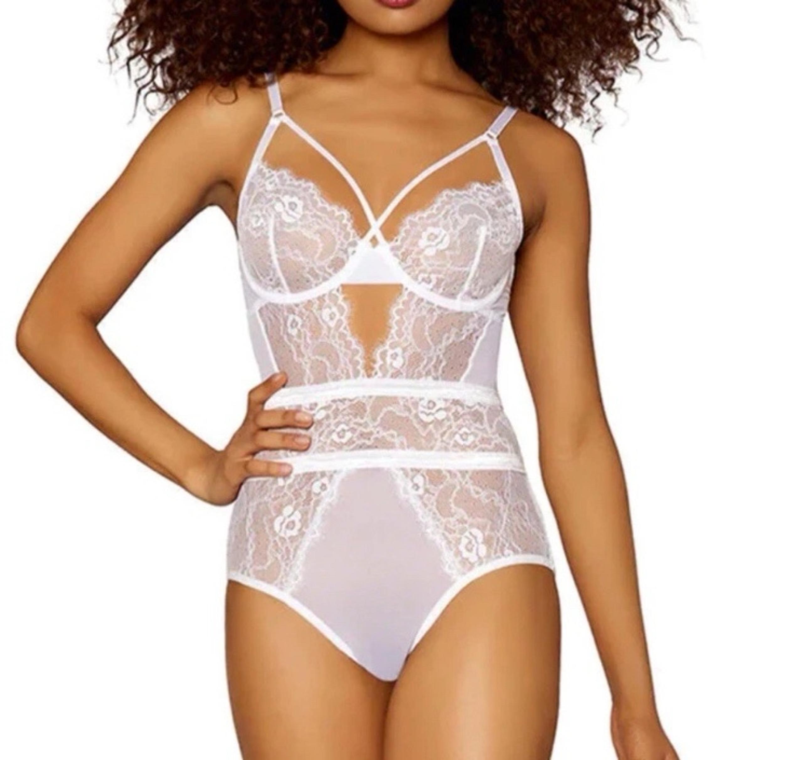 Pure Romance Lingerie medium white bride