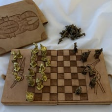 Chess set from africa handcrafted RARE !