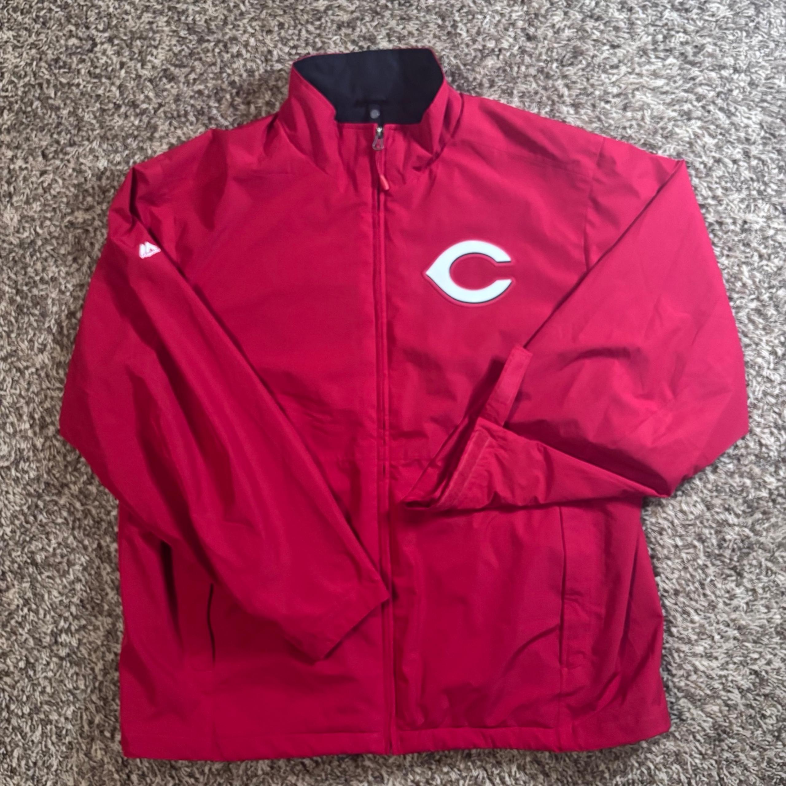 Cincinnati Reds Men’s XL Authentic Majestic MLB Field Full Zip Jacket