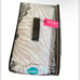 JUICY COUTURE WHITE & PINK ZEBRA STRIPE W/ BLACK LACE & DAMASK QUEEN BED SET NWT