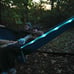 Nylon Portable Camping Travel Hammock, 2 Person, Blue & Dark Blue-yic492