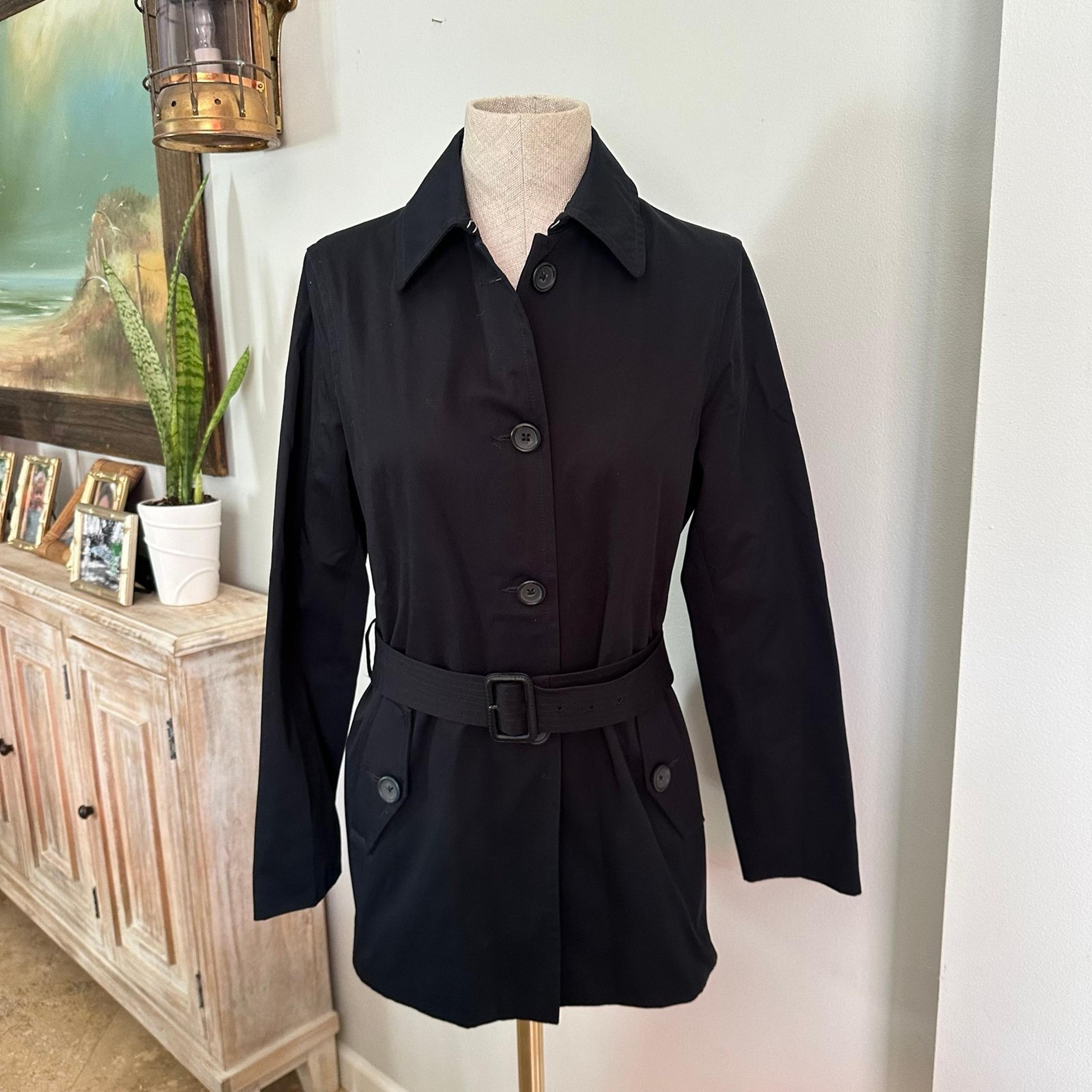 Banana Republic Black Trench Coat