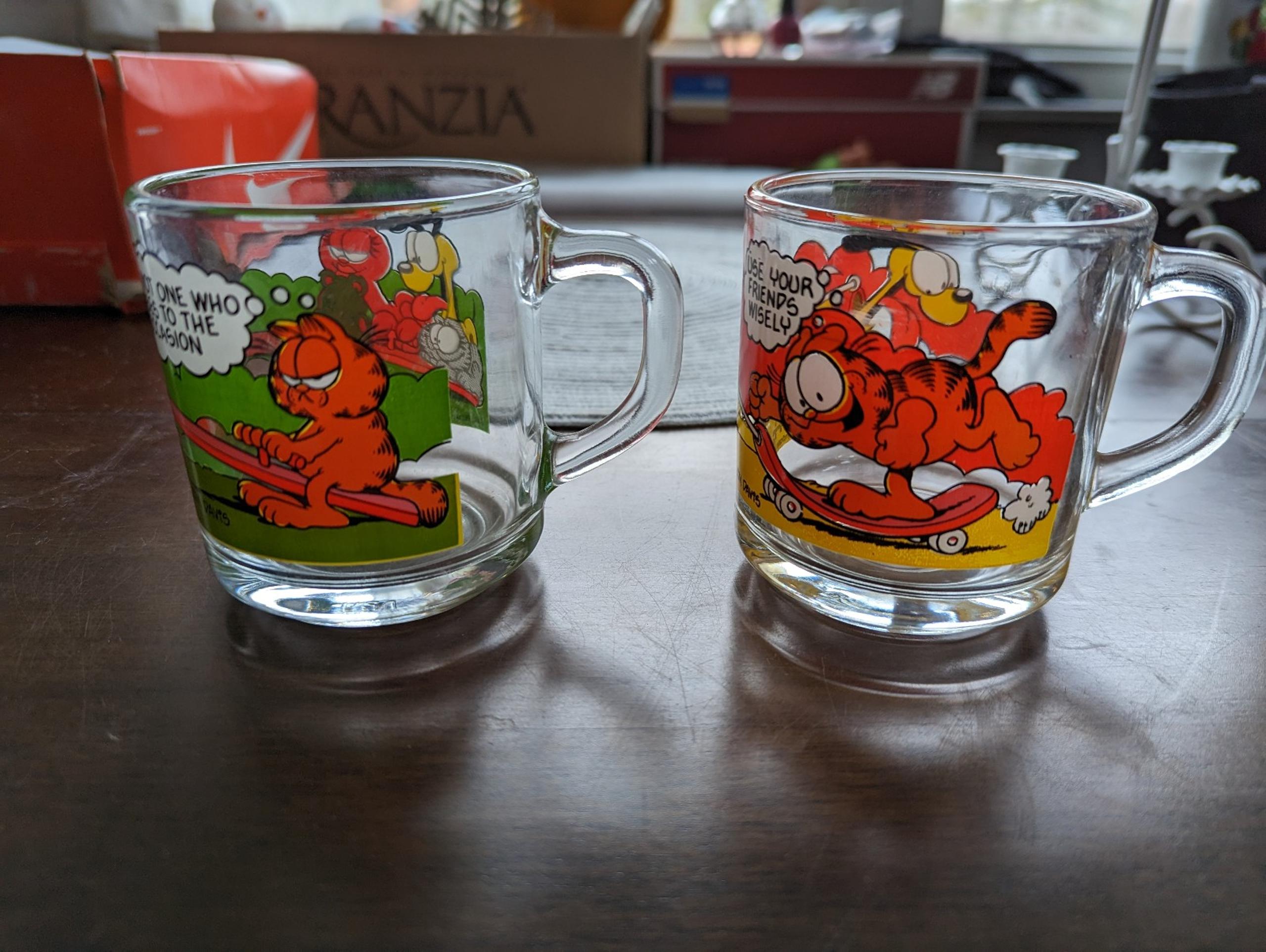 Garfield McDonald's 1978 Jim Davis Mugs