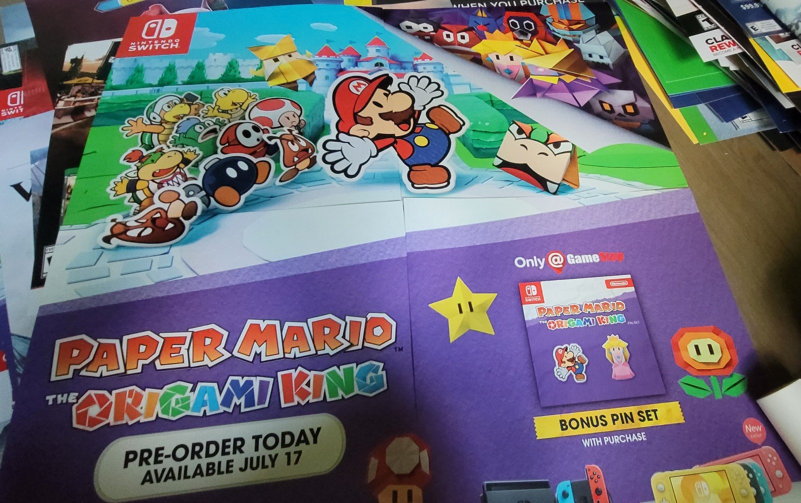 Paper Mario The Origami King for Nintendo Switch Display