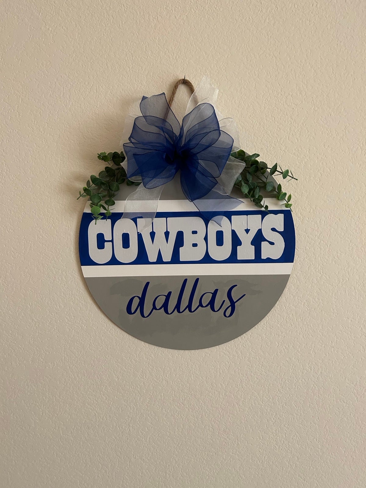 dallas cowboys door hanger