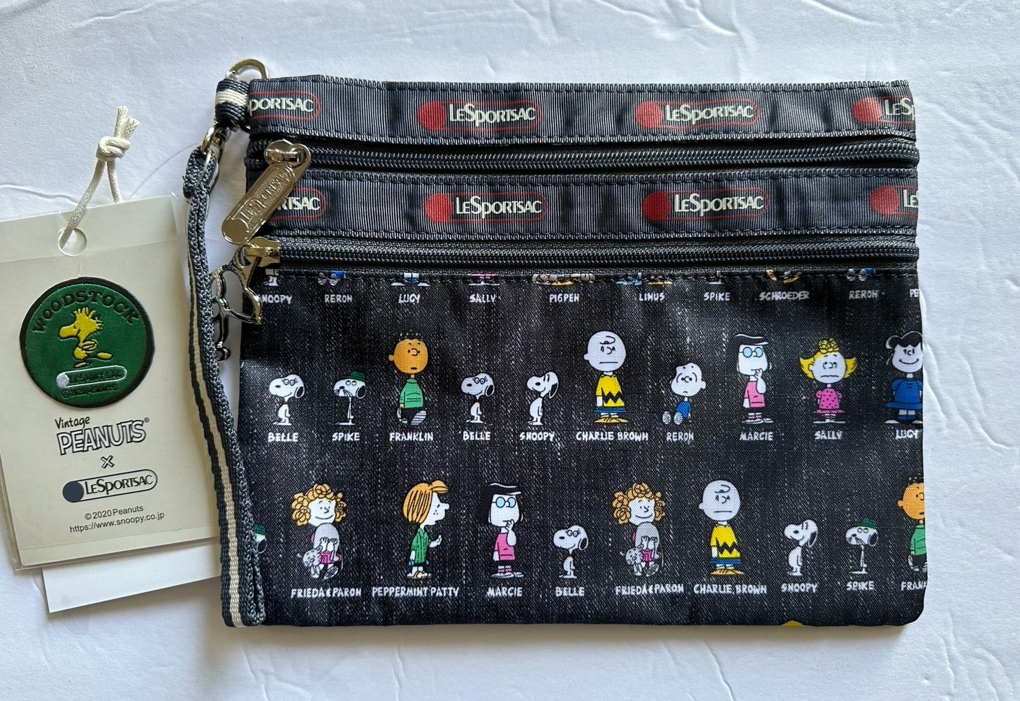 LeSportsac 70years Snoopy 2 Zip Pouch
