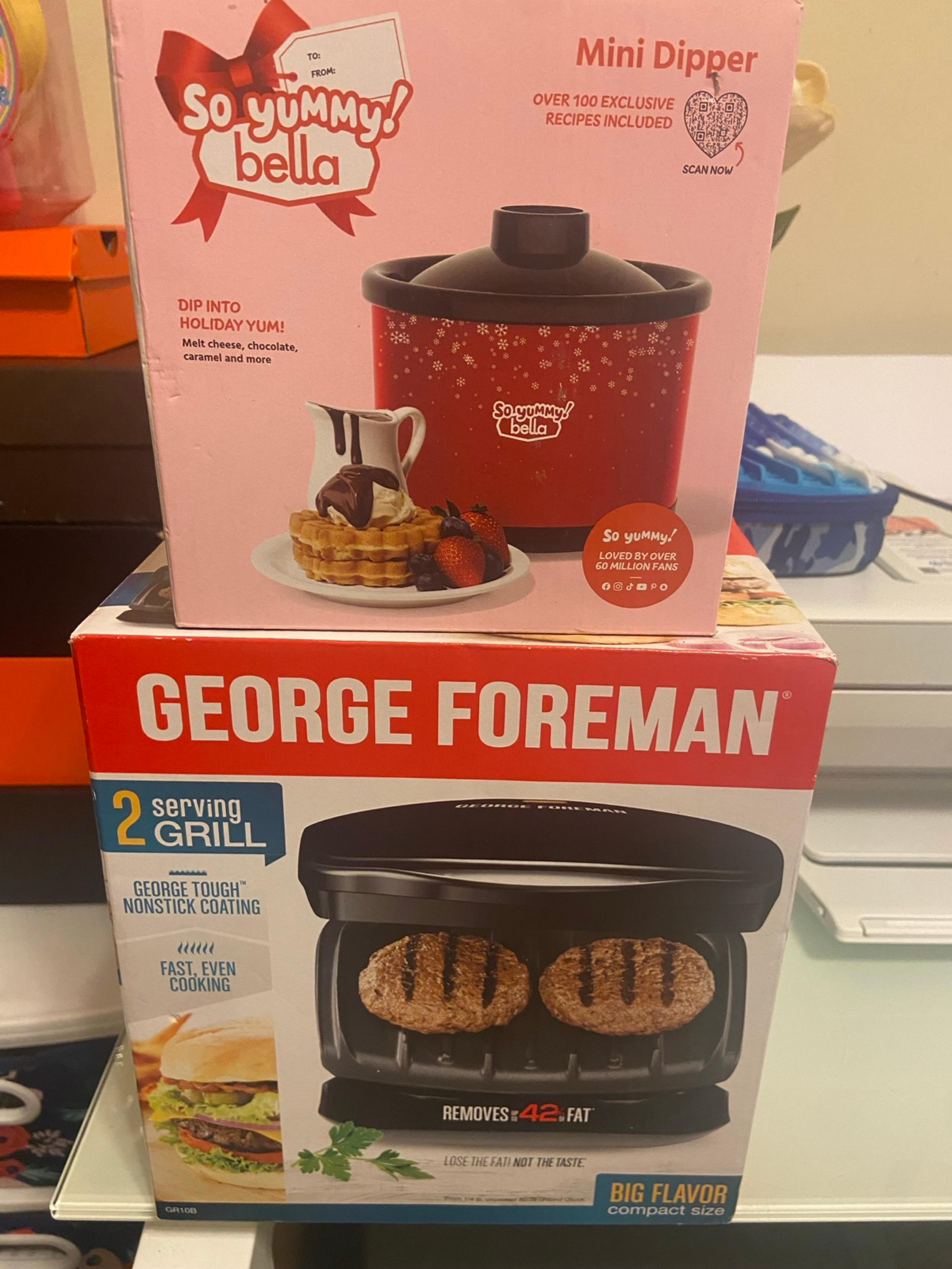 George Foreman Mini Grill and Bella Mini Dipper