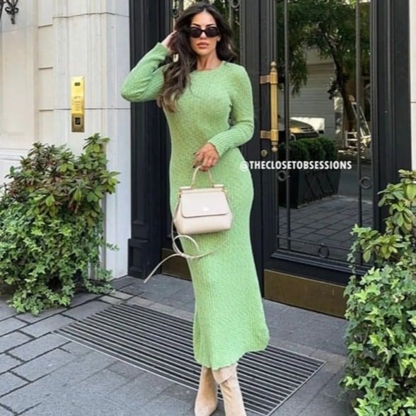 BLOGGER FAVE!!! MANGO Knit Maxi Dress (XL)