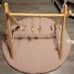 Wooden play gym and mat