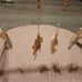 Wooden play gym and mat