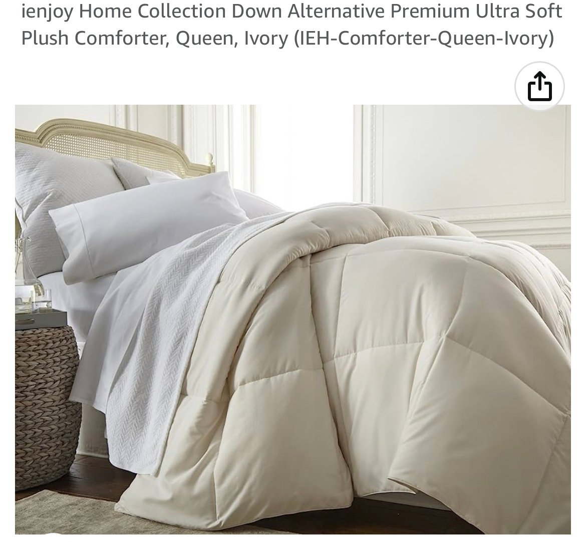 Home Collection Down Alternative Premium Ultra Soft Plush Comforter, QUEEN