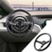 NEW JDM UNIVERSAL 350MM CARBON FIBER Acrylic Deep Dish 6 Holes Steering Wheel