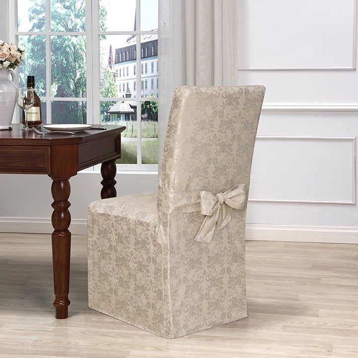 Madison Desert Skies SLIPCOVER, Dining Room Chair, Polyester, Gold, Set of 4
