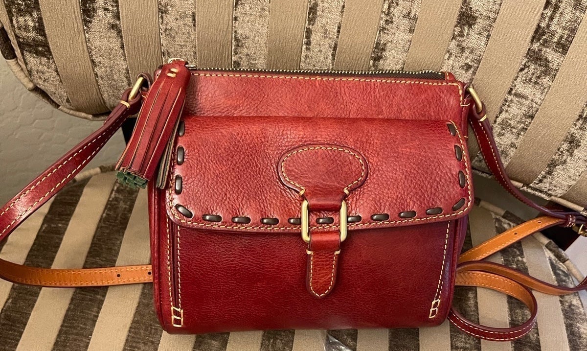 Dooney & Bourke Florentine Pocket Crossbody Red NEW
