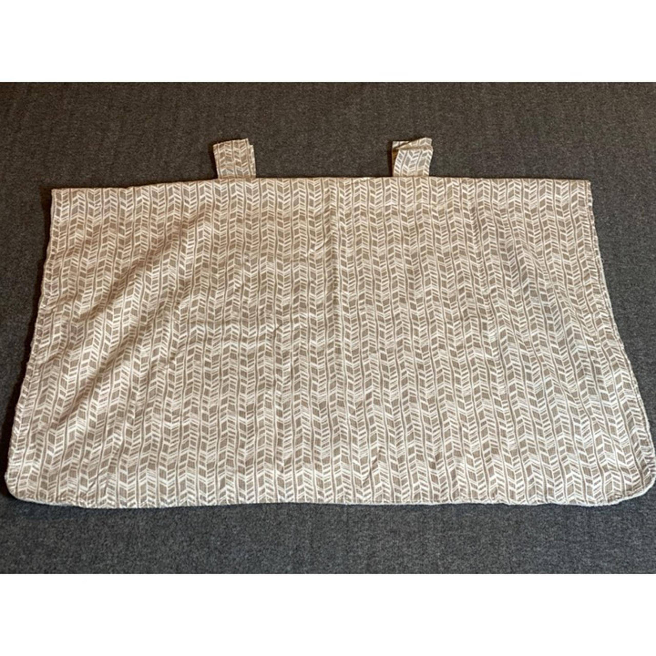 Eddie Bauer Beige White Chevron Car Seat Canopy Baby Carriage stroller