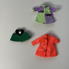 Vintage LOL OMG Tweens Doll Purple Dress Jacket Coat Retro MOD 60s Vinyl