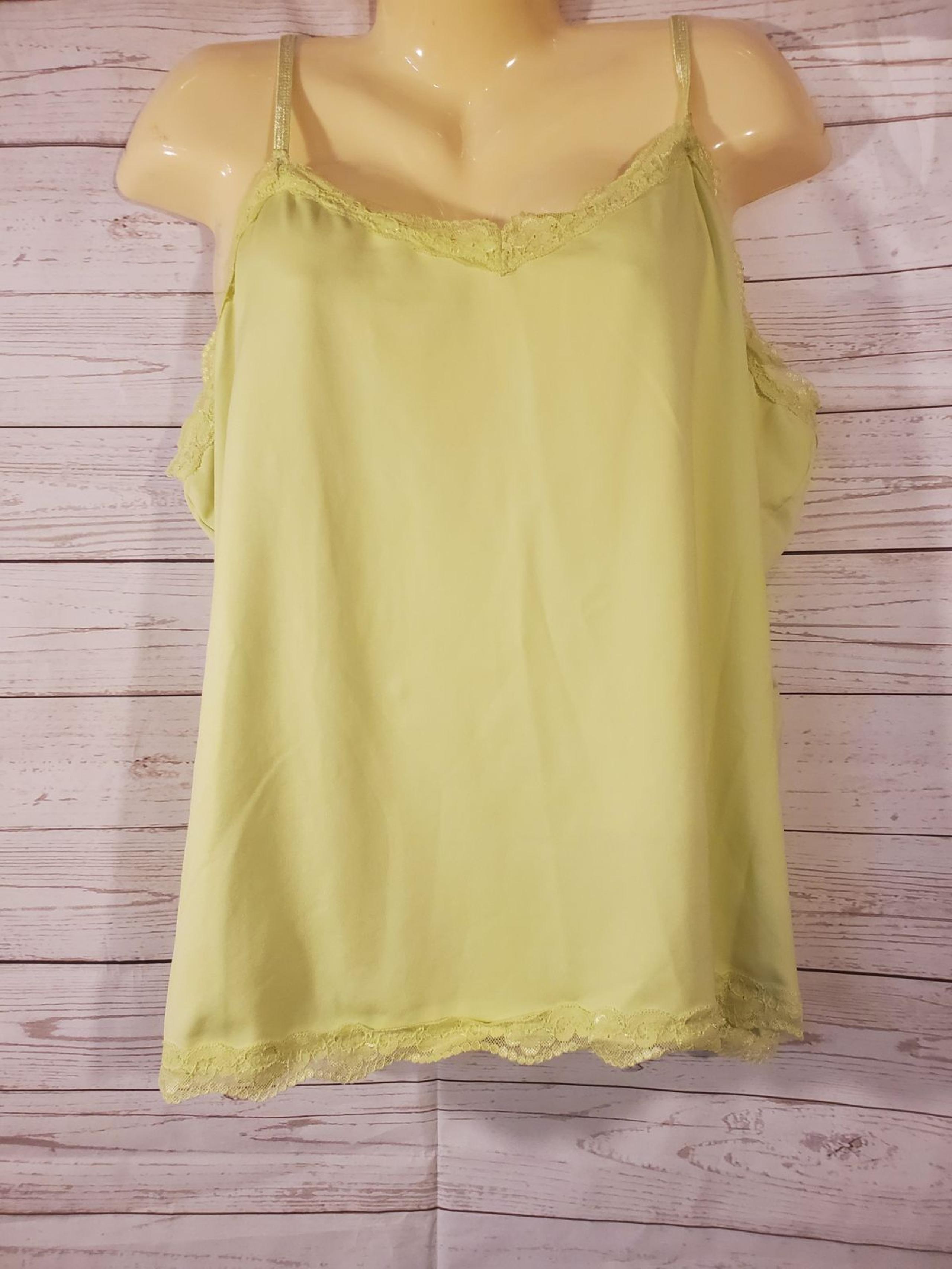 Fashion Bug Sz 2X Bright Yellow Tank Top