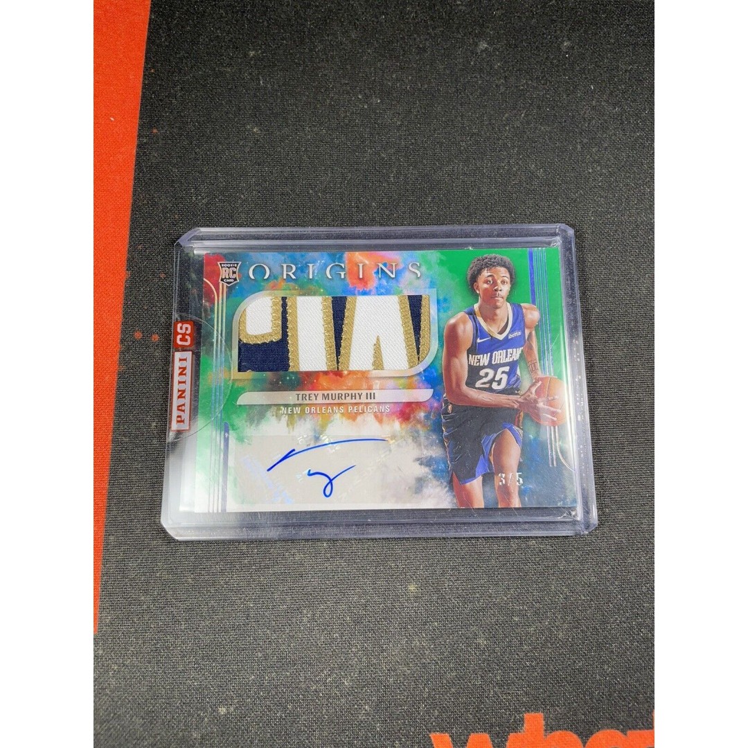 2021-22 Panini Origins Trey Murphy III Green Rookie Patch Auto RPA SP /5