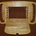Wood Breakfast in Bed Serving Tray Reading Table w/ Magazine Book Side Storage