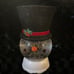Snowman candle holder / snow globe